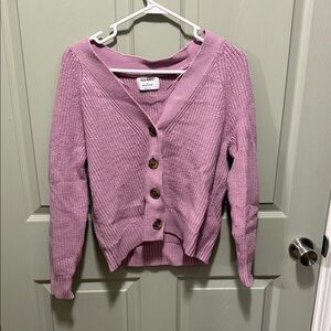 Old Navy Women's Mauve Cardigan Sweater